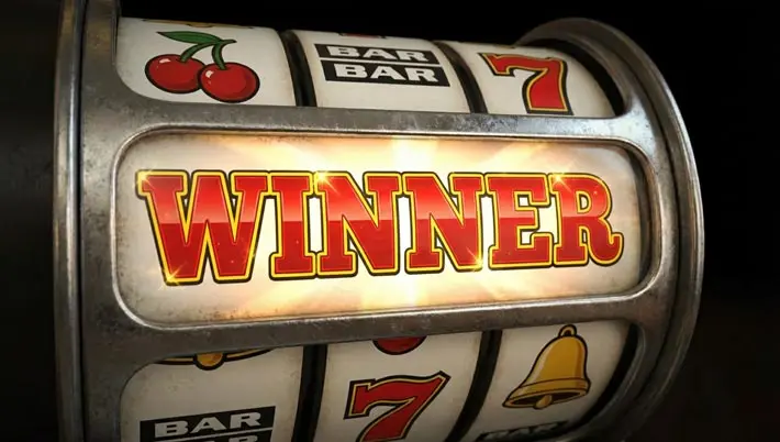 Le mot « Winner » s'affiche sur un rouleau de machine à sous