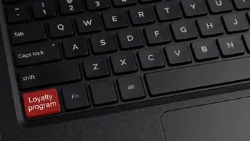 « Programme de fidélité » – un clavier d'ordinateur de bureau 